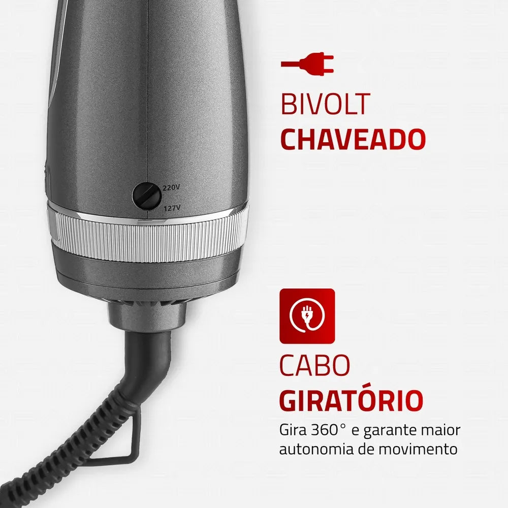 Escova Secadora Space Shine Mondial Grafite 1300W ES-20