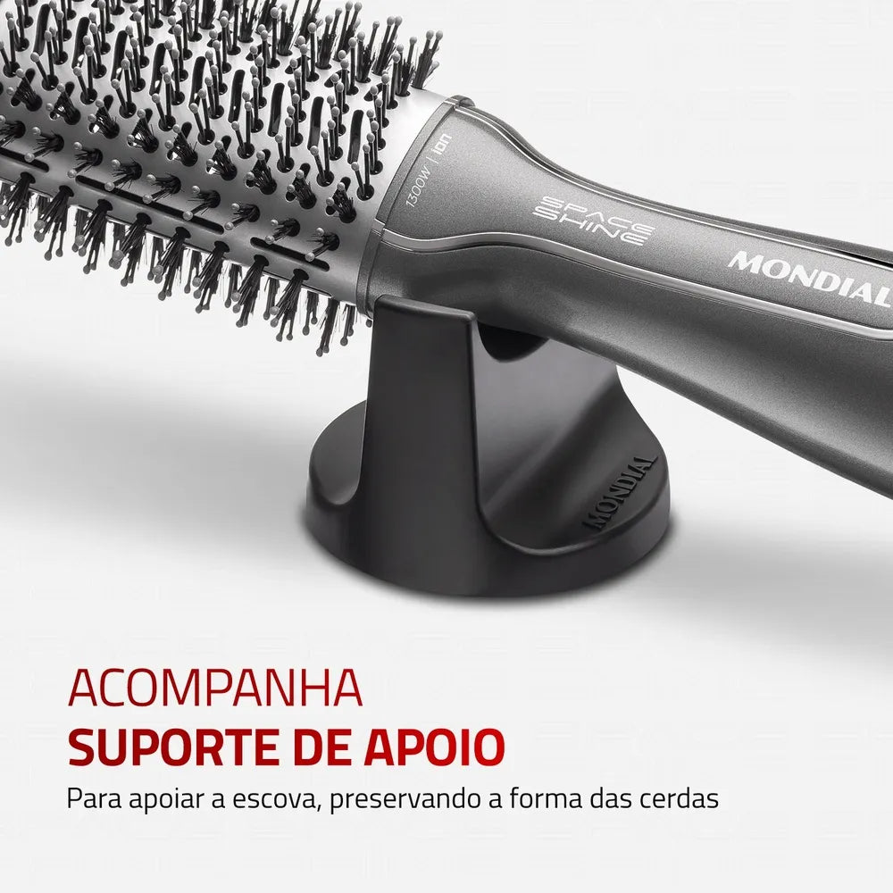 Escova Secadora Space Shine Mondial Grafite 1300W ES-20