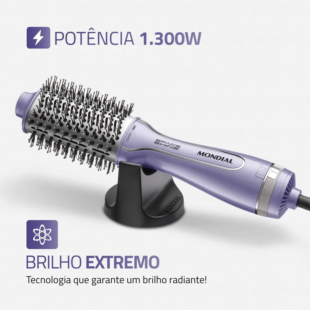 Escova Secadora Space Shine Mondial Lilás 1300W - ES-21