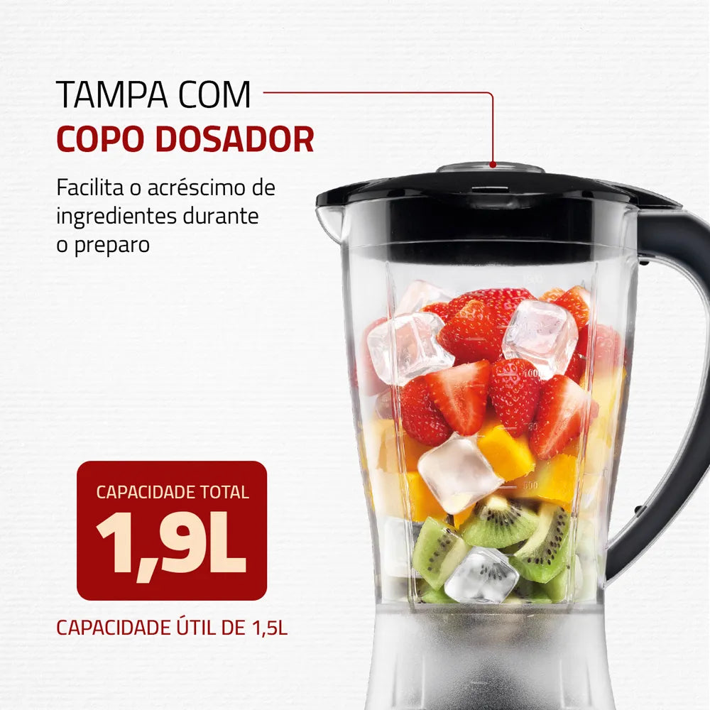 Liquidificador Mondial Power 2 Black L-28