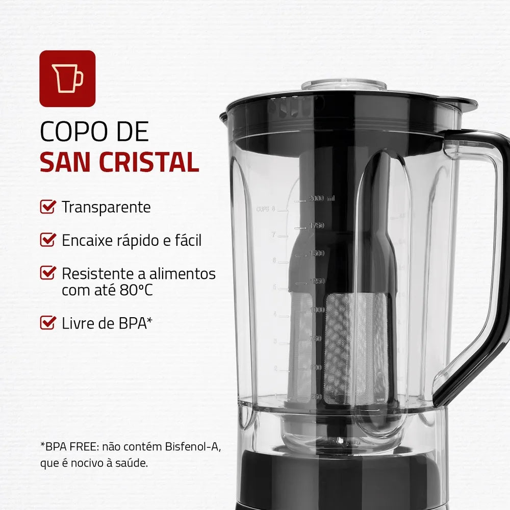 Liquidificador Mondial L-48-B-SL 127V/60Hz