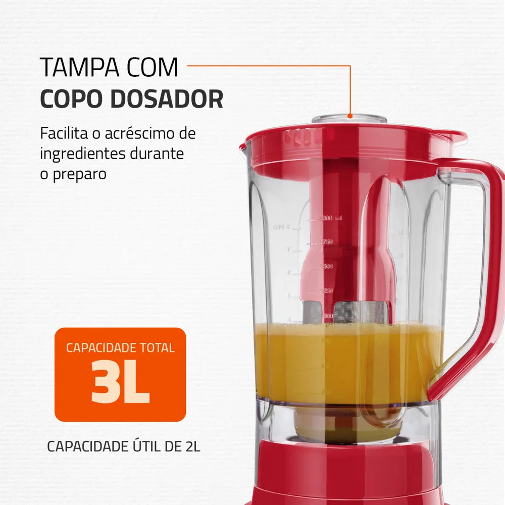 Liquidificador Mondial L-48-R-SL 220V/60Hz