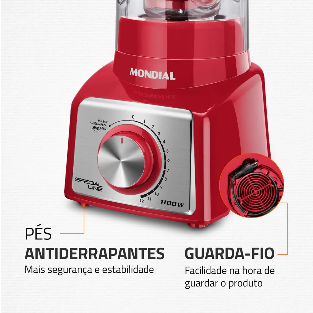 Liquidificador Mondial L-48-R-SL 220V/60Hz