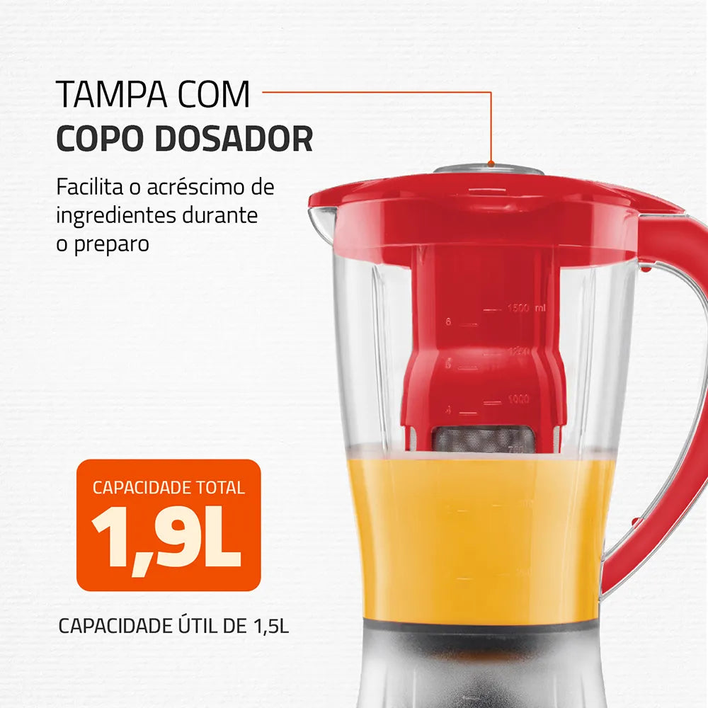 Liquidificador Mondial Turbo Power L-77