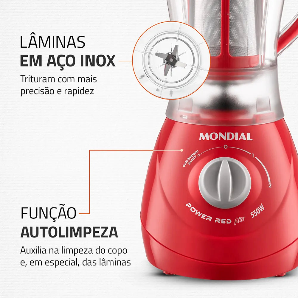 Liquidificador Mondial Turbo Power L-77