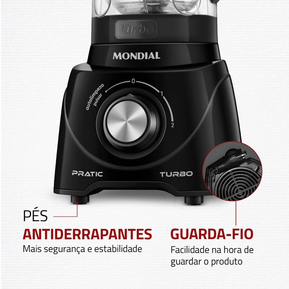 Liquidificador Pratic Turbo Mondial L-98-B