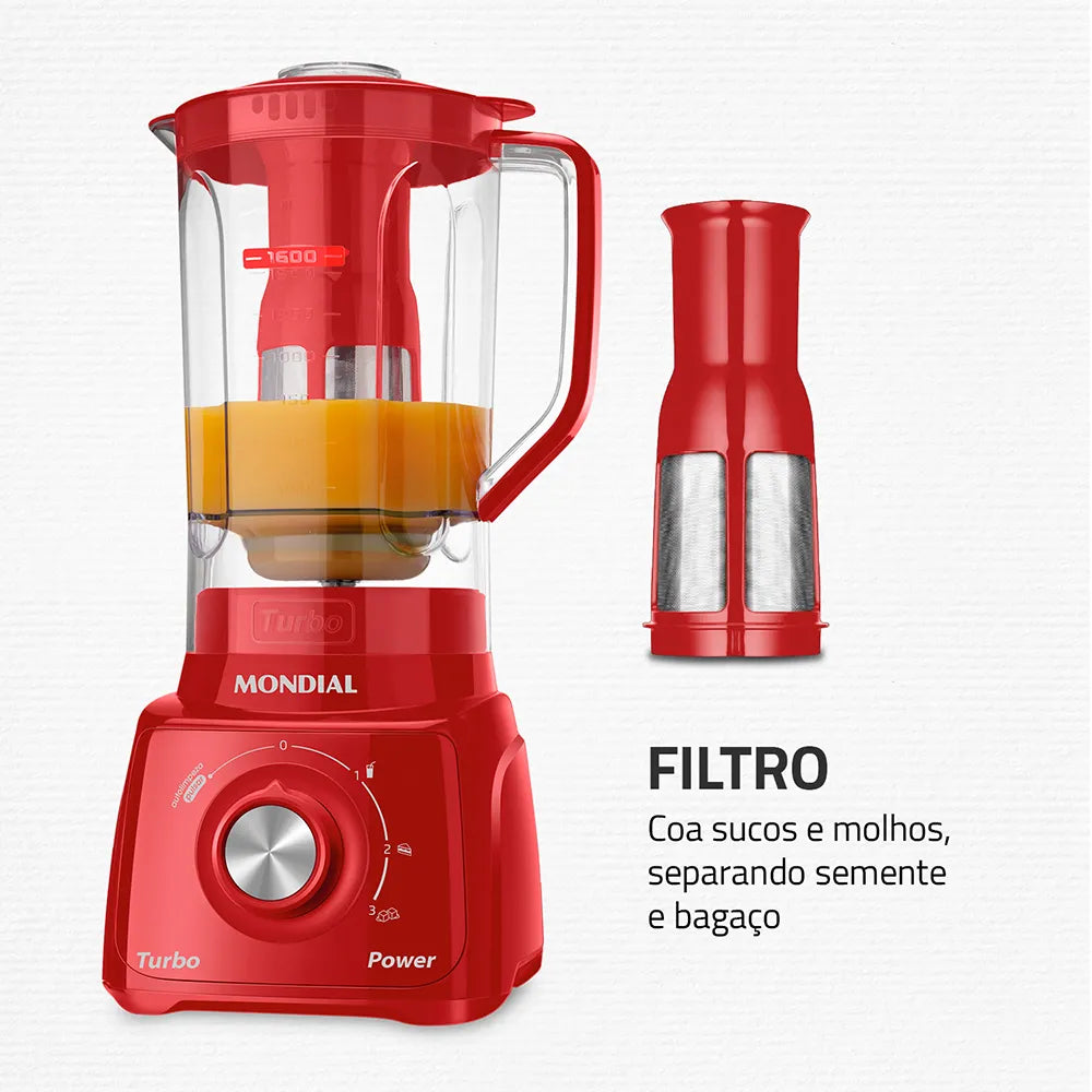 Liquidificador Mondial Turbo Power L-99-FR