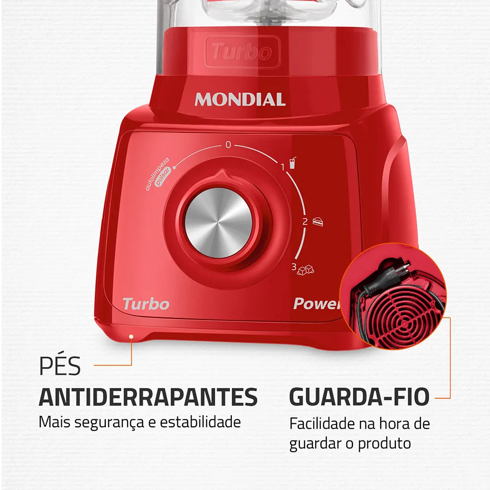 Liquidificador Mondial Turbo Power L-99-FR