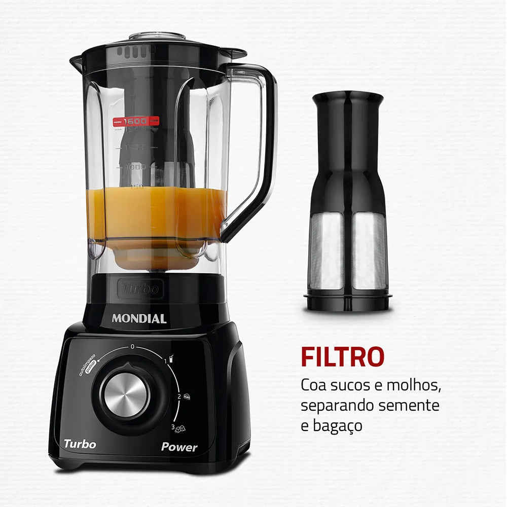 Liquidificador Mondial Turbo Power L-99-FB