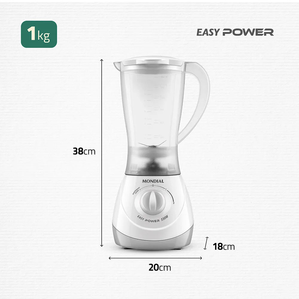 Liquidificador Mondial Easy Power 550W L-550-W