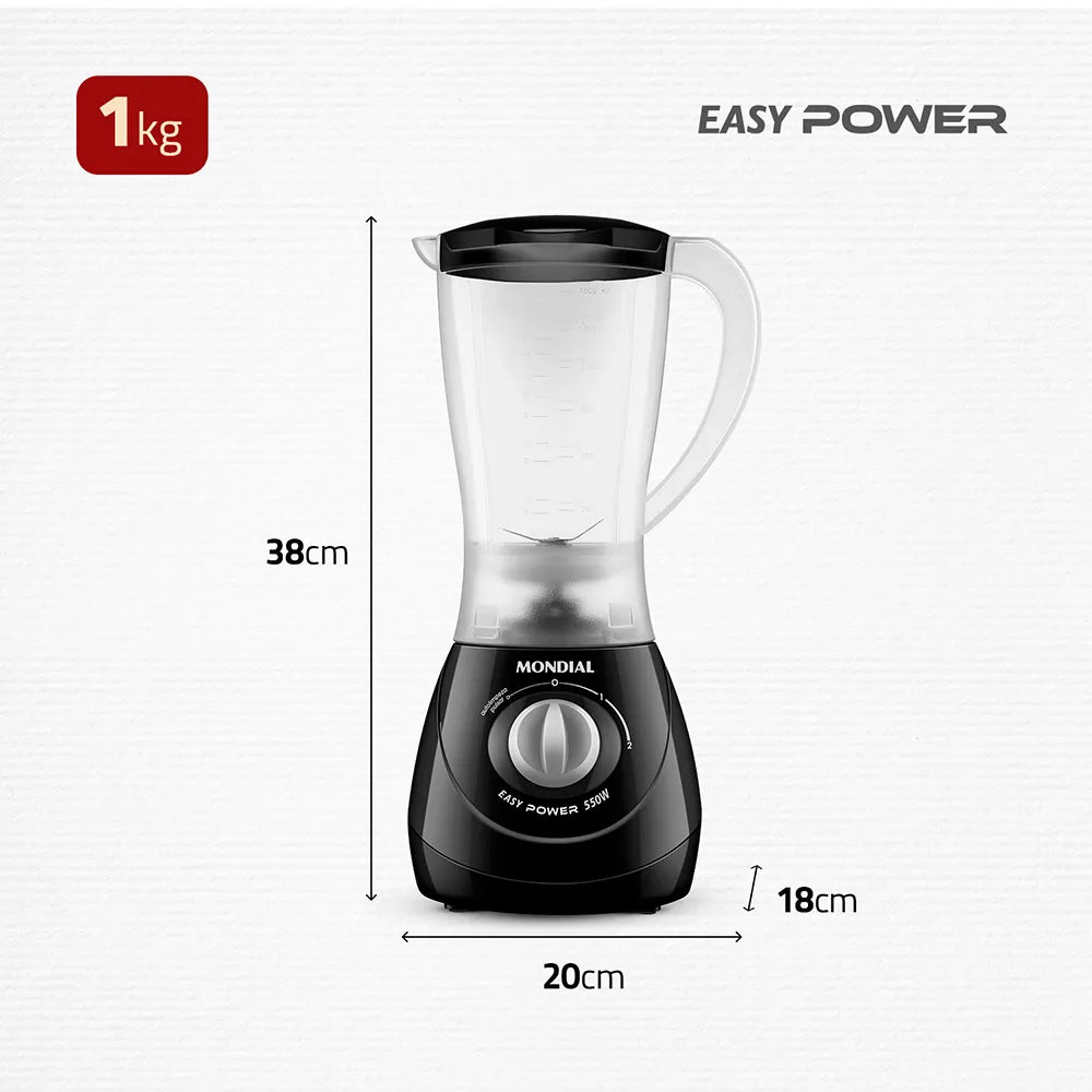 Liquidificador Mondial Easy Power 550W L-550-B
