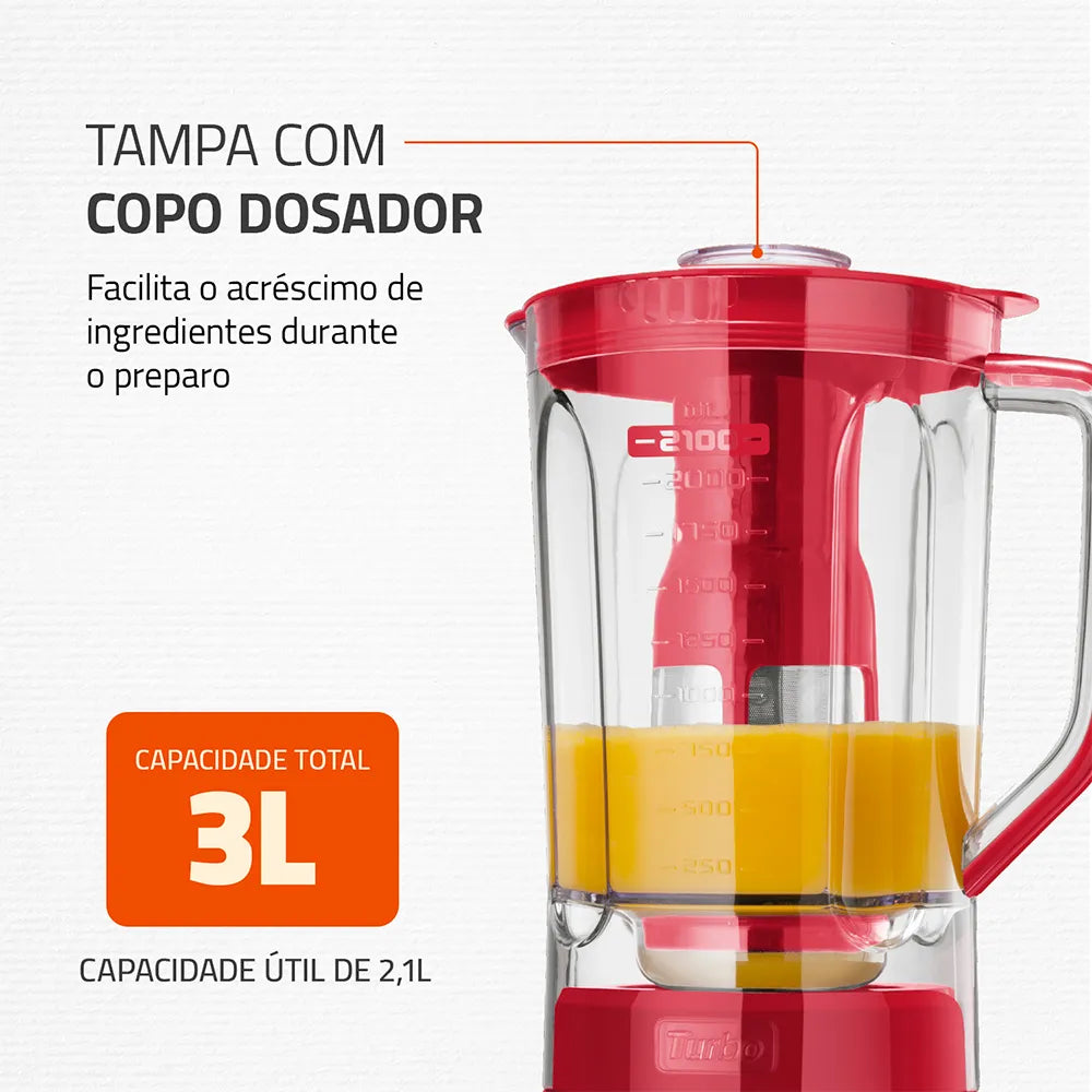 Liquidificador Mondial Turbo Inox L-1200 RI