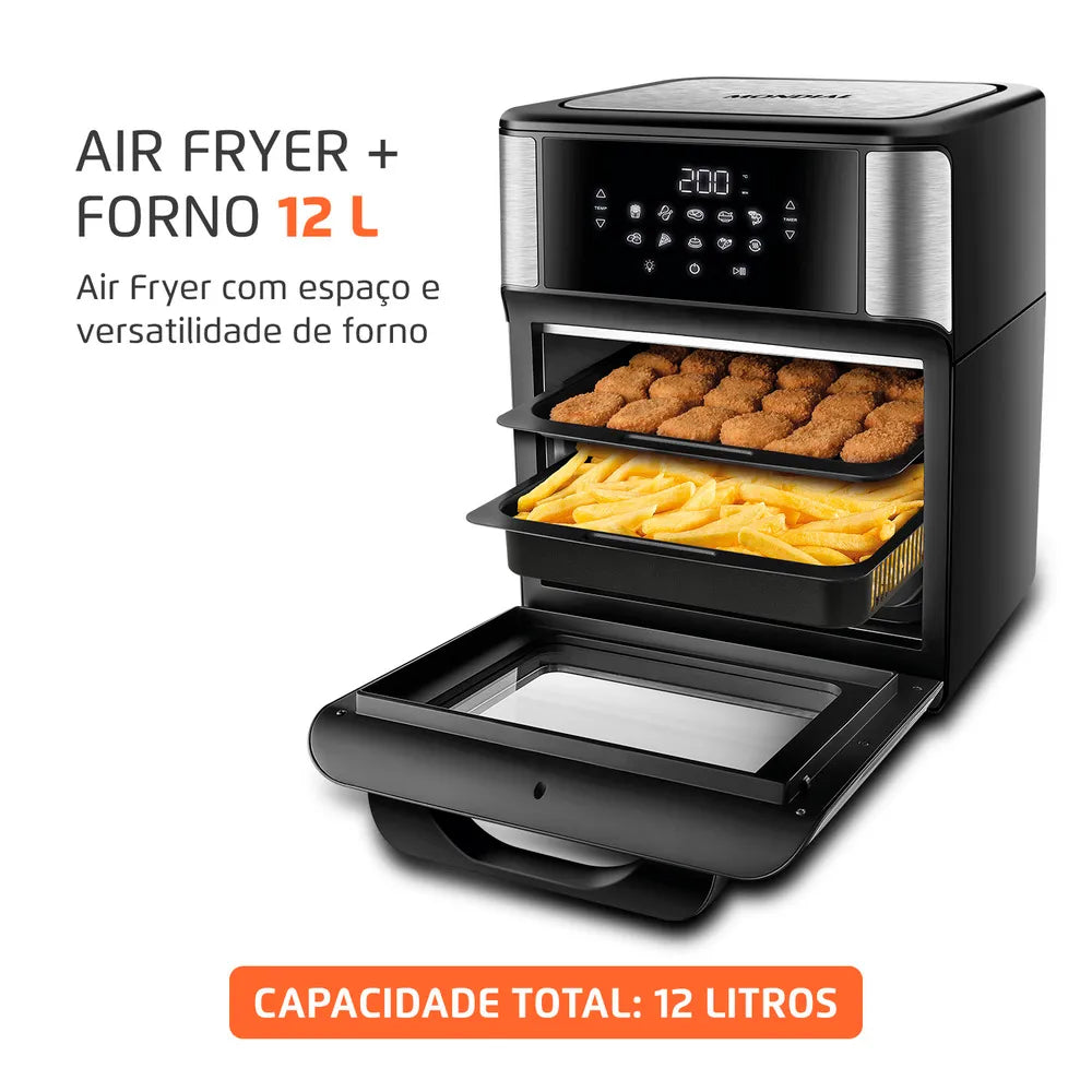 Fritadeira Elétrica Forno Oven 12L Mondial AFON-12L-BI-BC