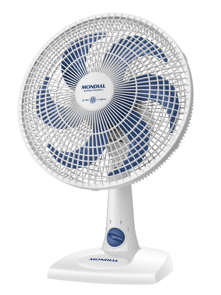 Ventilador de Mesa 30cm Super Power II Mondial Branco 60W - NVSP-30-W2