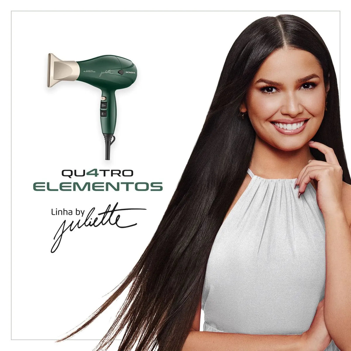 Secador de Cabelo By Juliette Mondial Verde Oliva 2000W SCP-JU-02