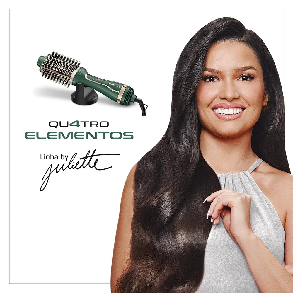 Escova Secadora By Juliette Mondial Verde Oliva 1300W ES-JU-02