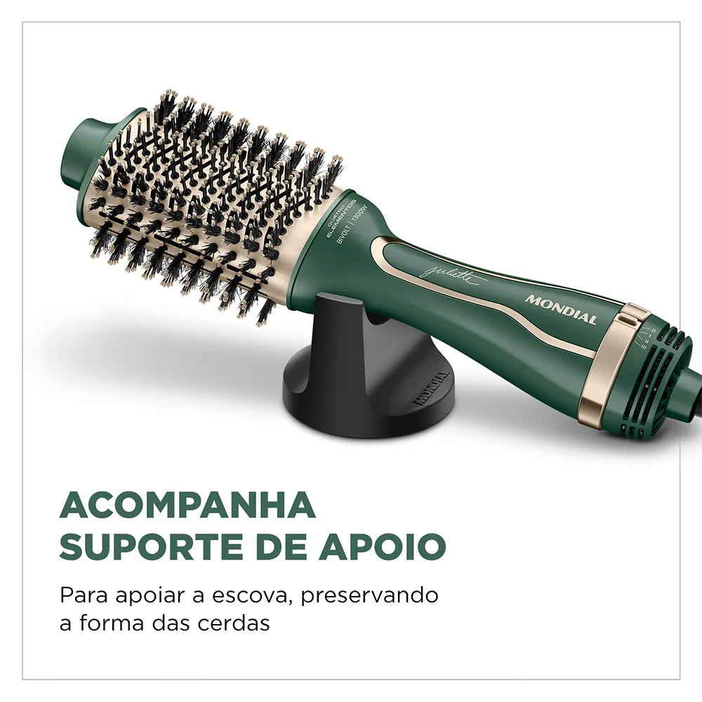 Escova Secadora By Juliette Mondial Verde Oliva 1300W ES-JU-02