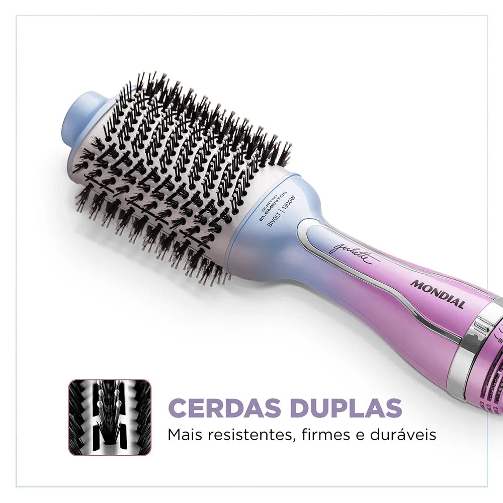 Escova Secadora By Juliette Mondial Azul e Rosa 1300W ES-JU-03