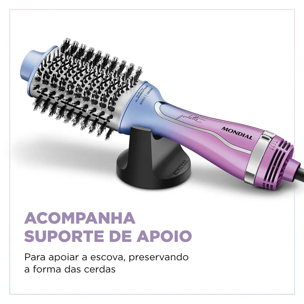 Escova Secadora By Juliette Mondial Azul e Rosa 1300W ES-JU-03