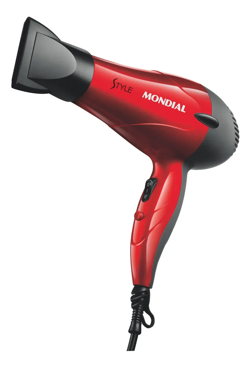 Secador De Cabelos Style Mondial Vermelho 1200W SC-11